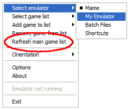 Select emulator