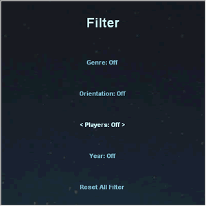 Genre submenu