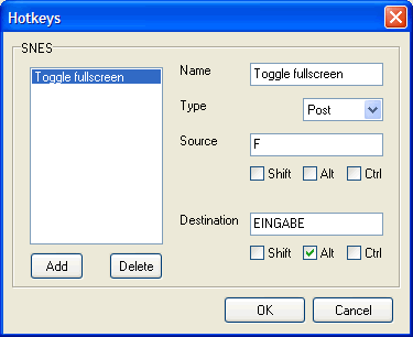 Hotkey catching
