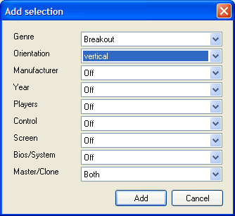 Add selection