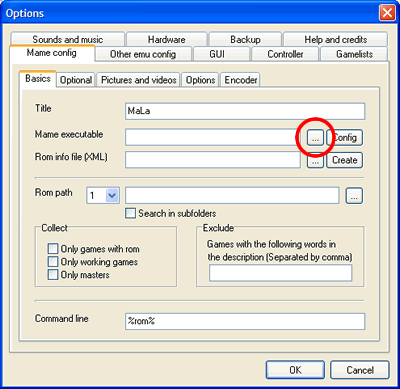 MAME config