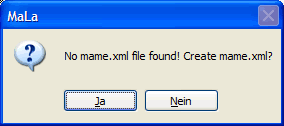 MAME xml prompt